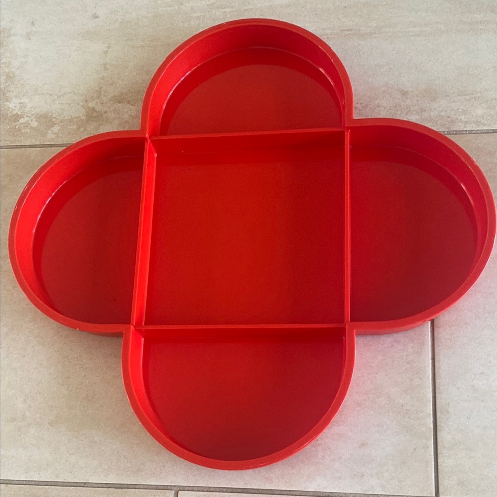 Vintage Gunnar Cyren Dansk  red Melamine Serving Tray
